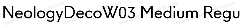 NeologyDecoW03 Medium Regular字体转换